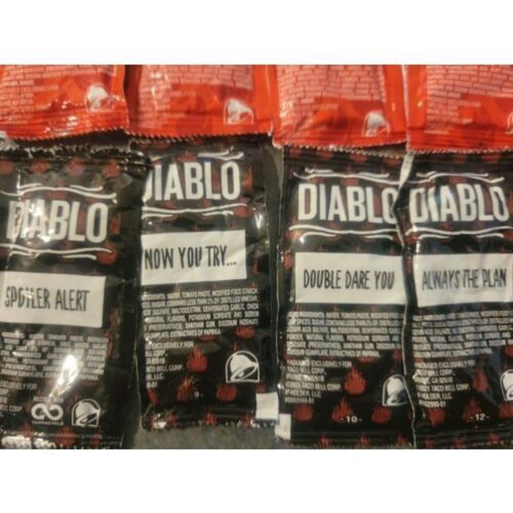 Taco Bell Sauce Packets 55 Packs Marry Me & Assorted saying Mild Hot Fire Diablo - Picture 6 of 12